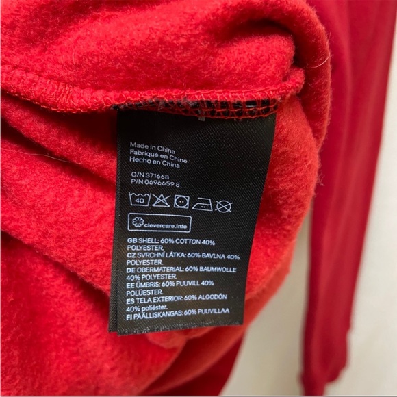 David Bowie Let’s Dance Embroidered Red Crewneck - Picture 6 of 7